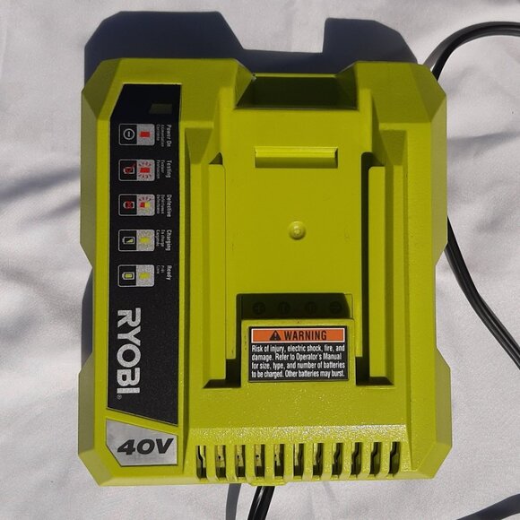 GENUINE OEM  RYOBI  OP401 Lithium-ion 40 Volt  Battery Charger - Picture 3 of 5